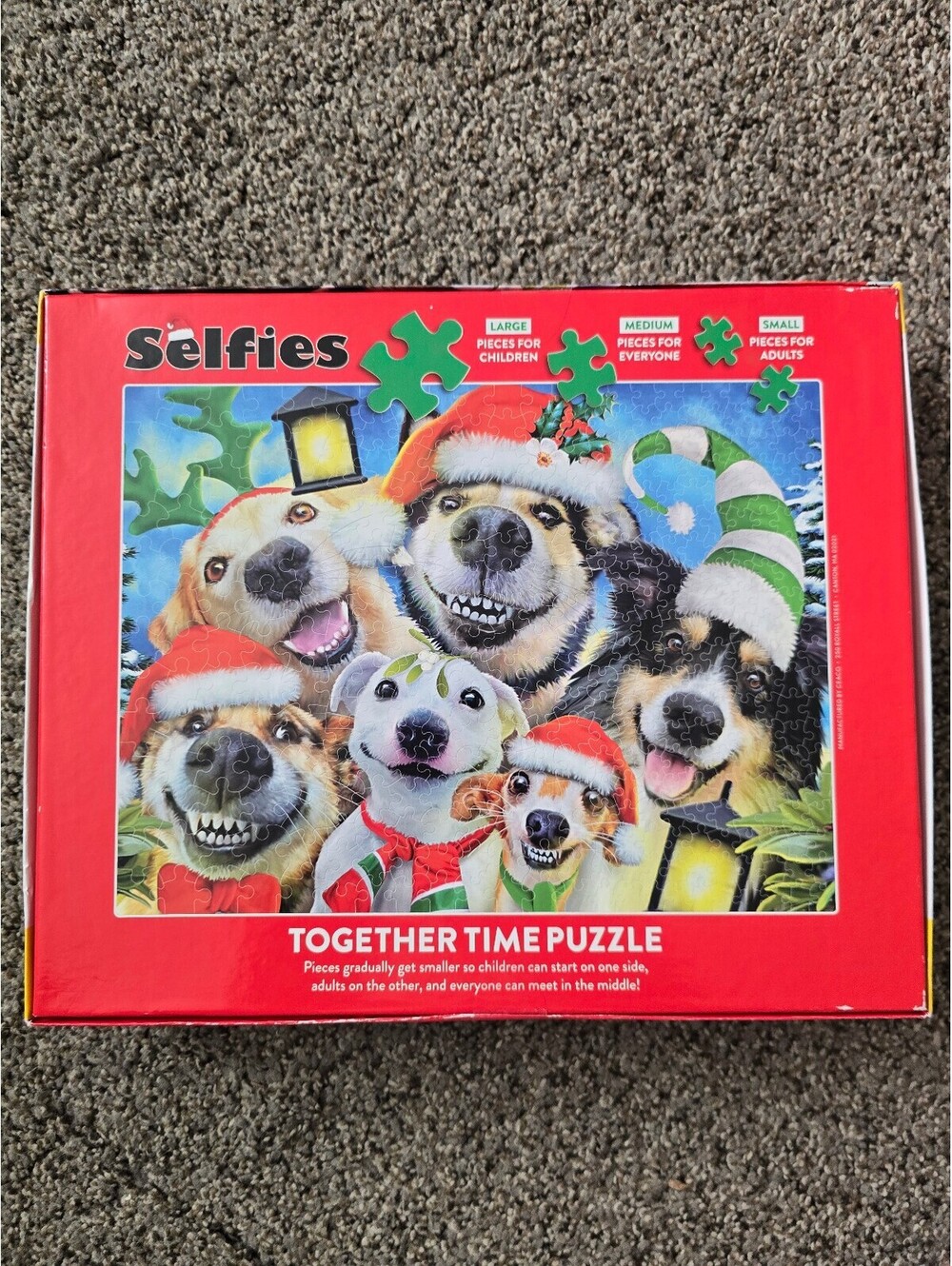 Ceaco Selfies Together Time 400 Piece Jigsaw Puzzle Complete Family Puzzle